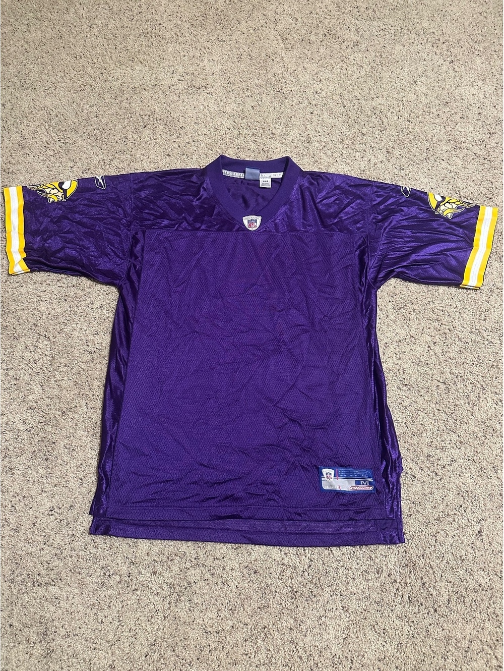 Reebok Minnesota Vikings NFL Football Jersey Medium Purple